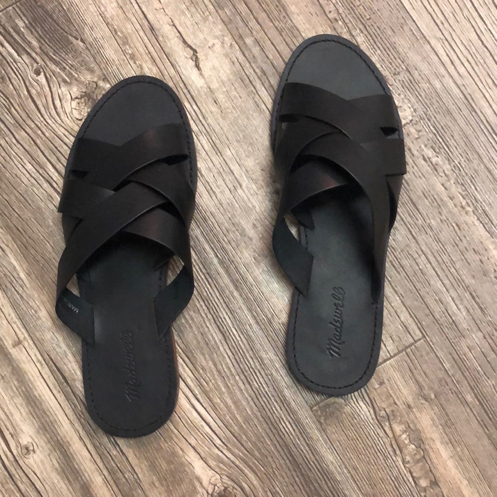 Black Madewell slides.